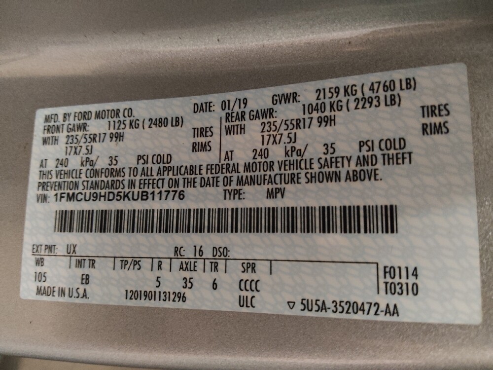 2019 Ford Escape in Birmingham, AL 35215 - 18121911 33