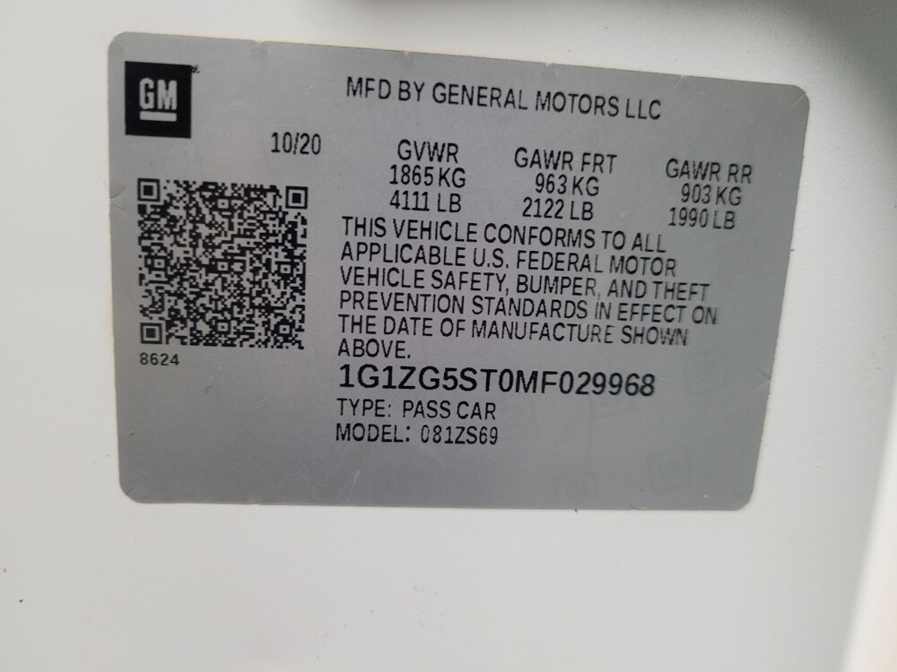 2021 Chevrolet Malibu in Union City, GA 30291 - 18121920 33