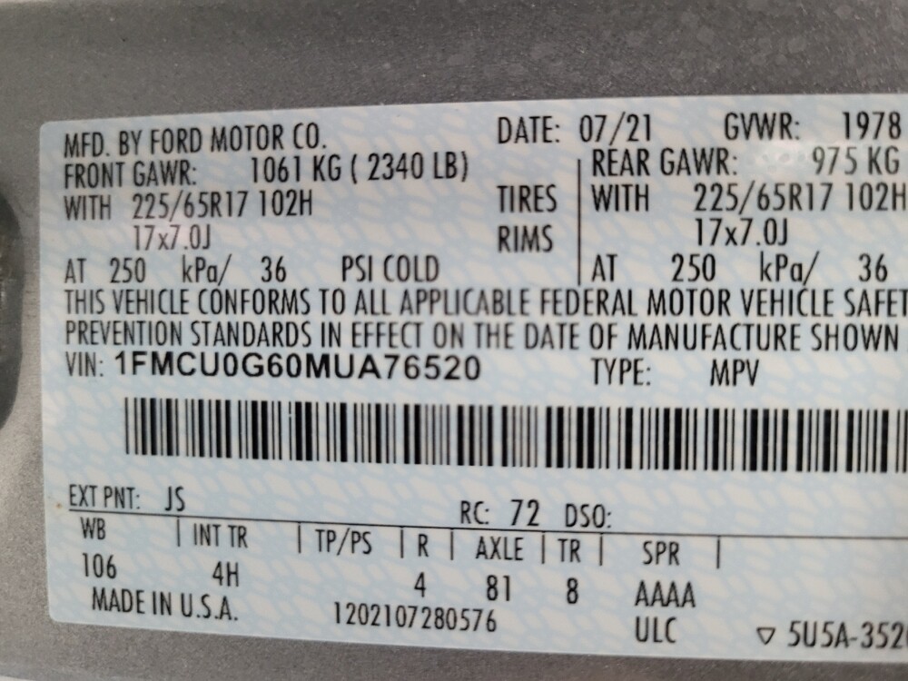 2021 Ford Escape in Las Vegas, NV 89104 - 18121966 33