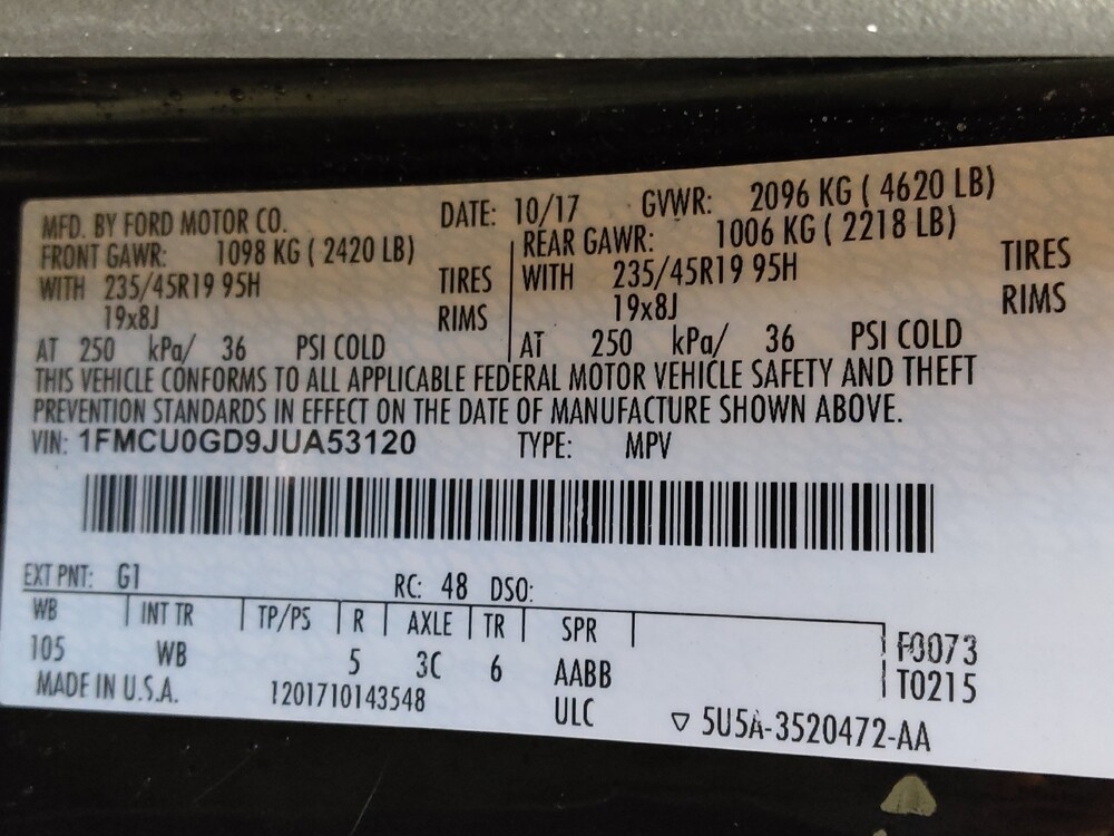 2018 Ford Escape in Charleston, SC 29414 - 18121969 33