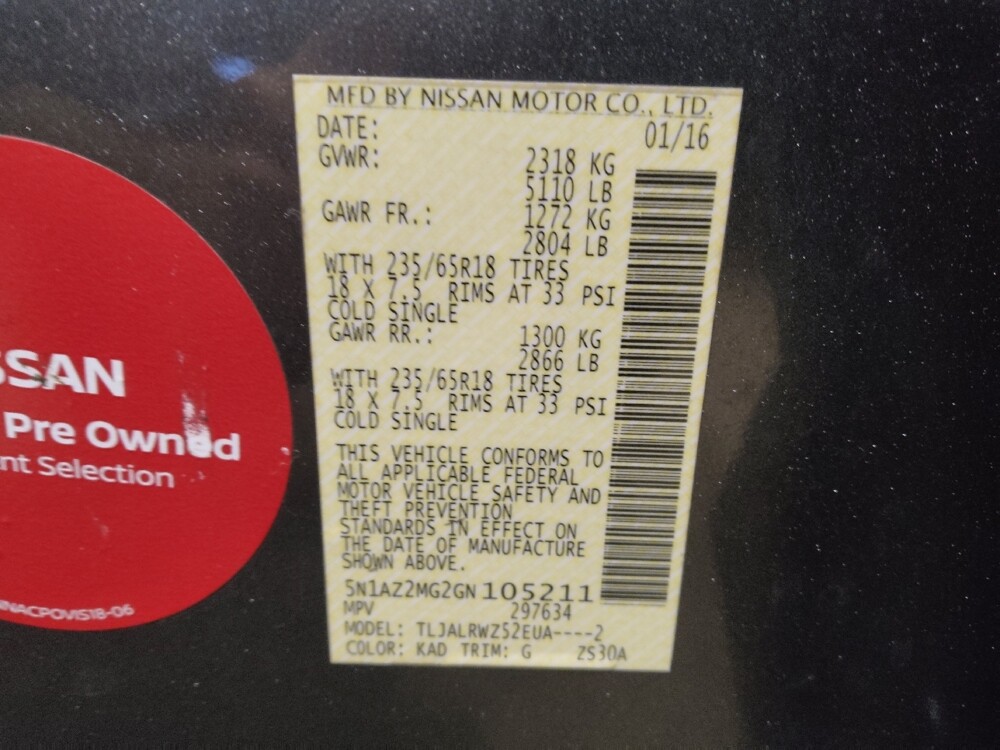 2016 Nissan Murano in Pensacola, FL 32505 - 18121973 33