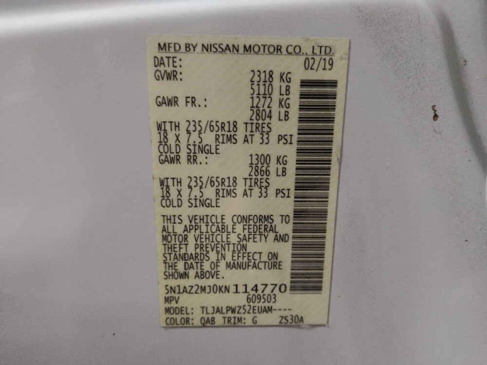 2019 Nissan Murano in Pensacola, FL 32505 - 18121976 33