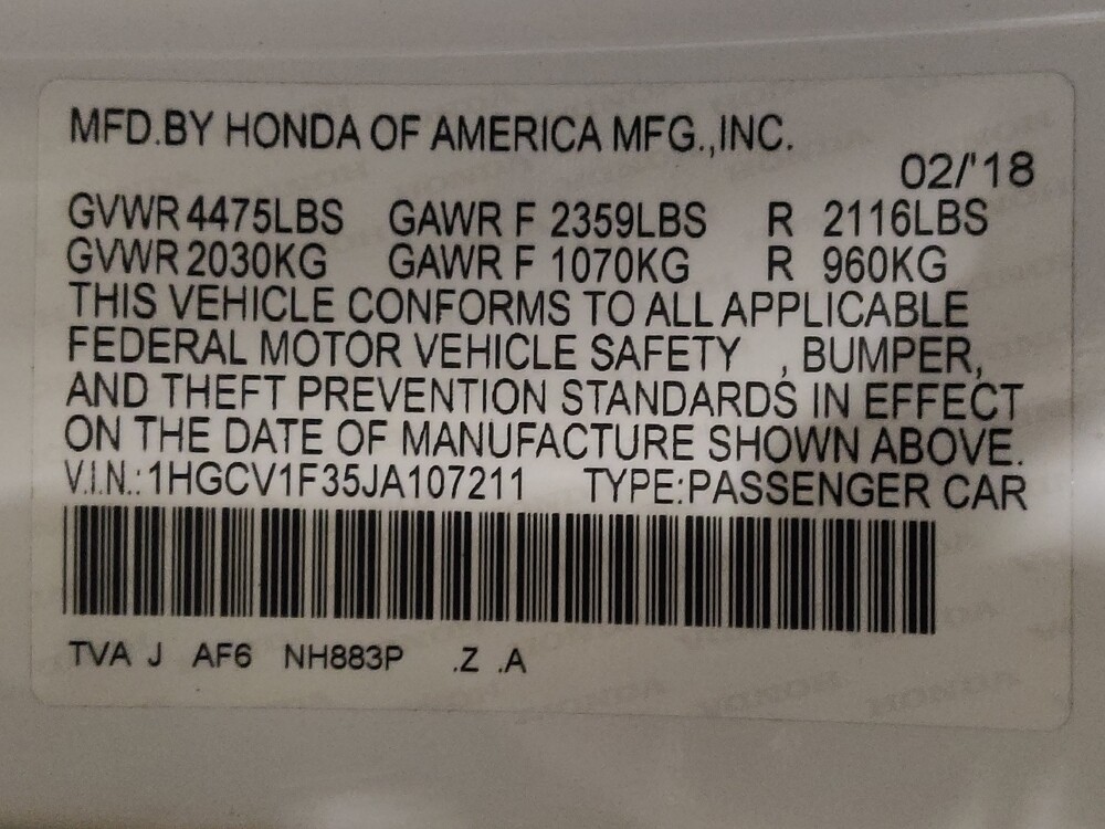 2018 Honda Accord in Savannah, GA 31419 - 18121994 33