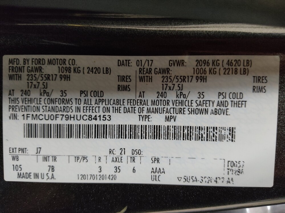 2017 Ford Escape in Raleigh, NC 27604 - 18122011 33