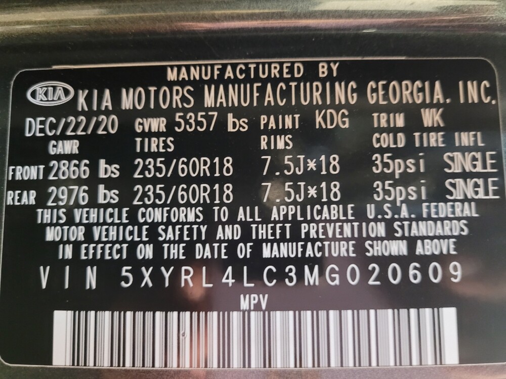 2021 Kia Sorento in Columbia, SC 29210 - 18122014 33