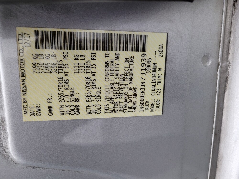2018 Nissan Frontier in Wilmington, NC 28405 - 18122023 33