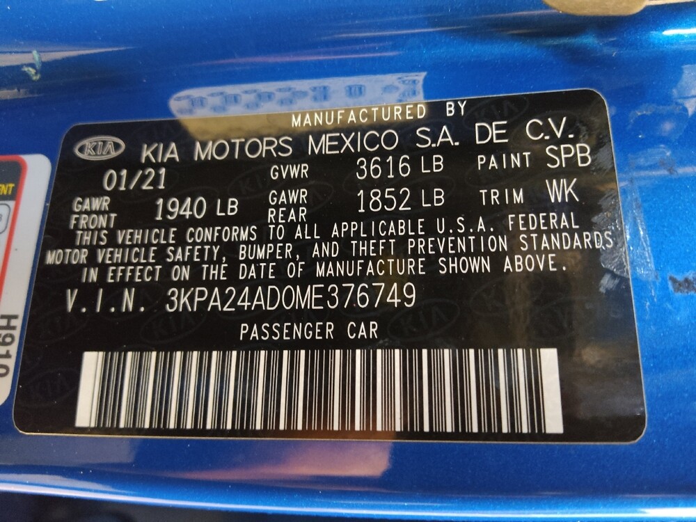 2021 Kia Rio in Greenville, NC 27834 - 18122032 33