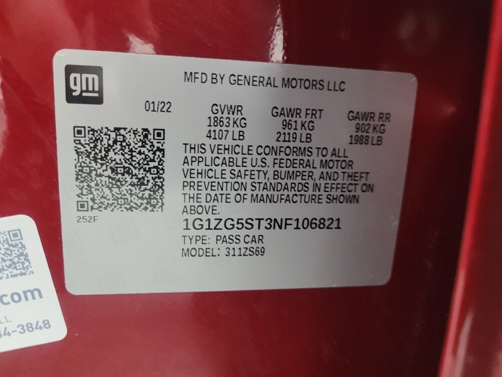 2022 Chevrolet Malibu in Madison, TN 37115 - 18122060 33