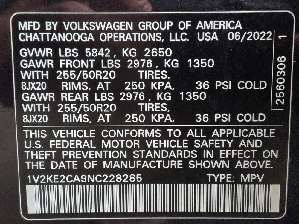 2022 Volkswagen Atlas in Round Rock, TX 78664 - 18122074 33