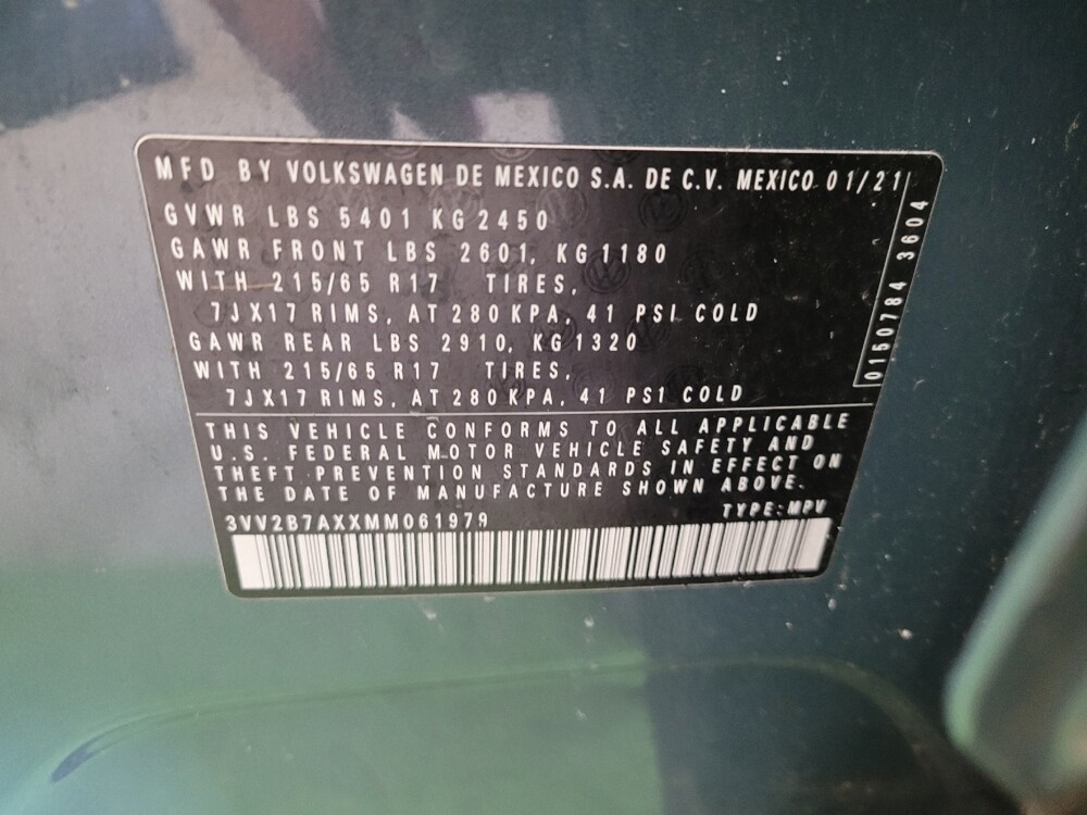 2021 Volkswagen Tiguan in Columbus, OH 43228 - 18122109 33