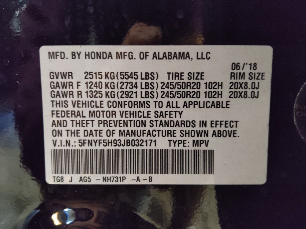 2018 Honda Pilot in Savannah, GA 31419 - 18122168 33