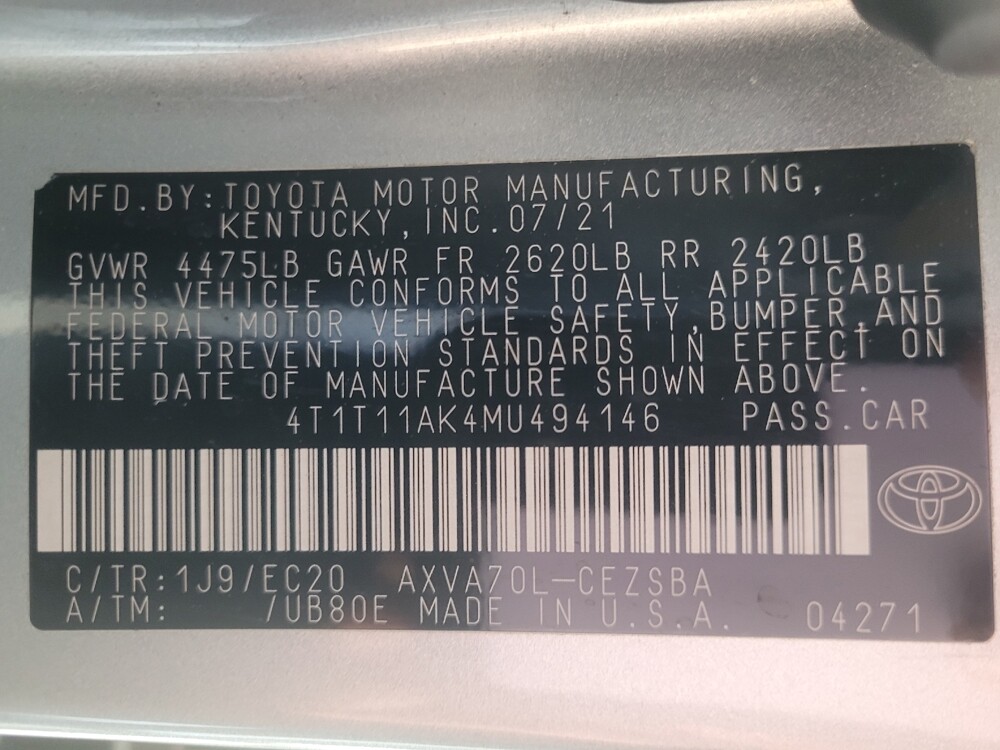 2021 Toyota Camry in Stone Mountain, GA 30083 - 18122177 33
