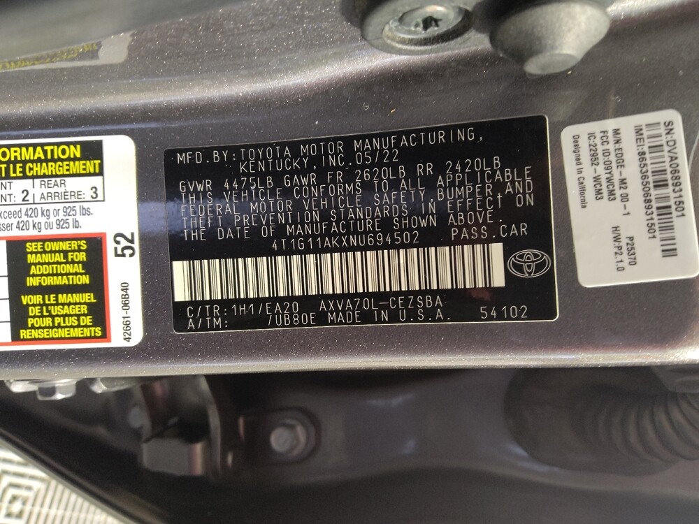 2022 Toyota Camry in Midlothian, IL 60445 - 18122179 33