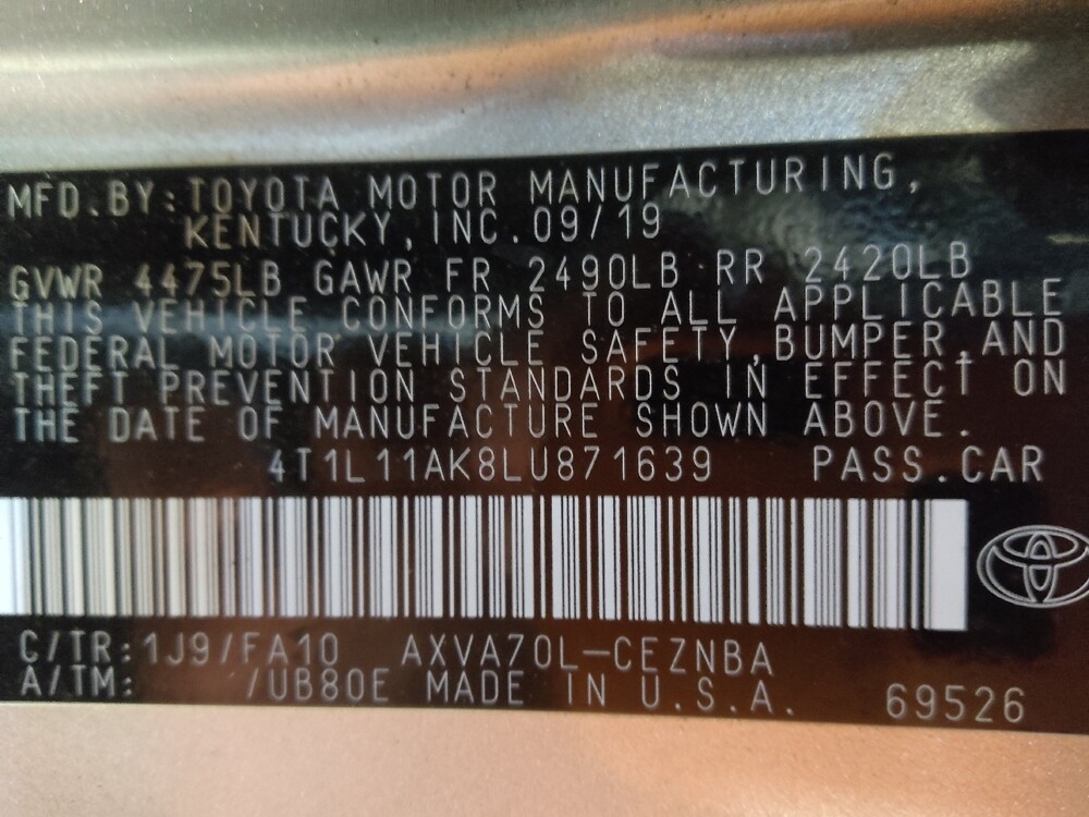 2020 Toyota Camry in Fayetteville, NC 28304 - 18122234 33