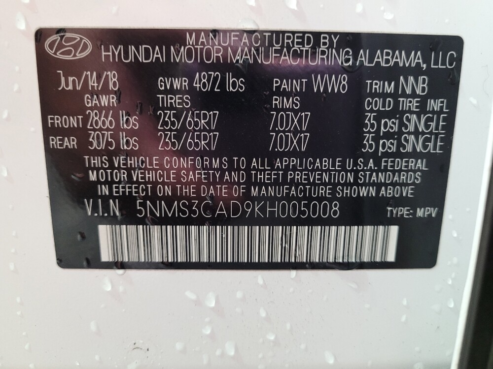 2019 Hyundai Santa Fe in Charlotte, NC 28273 - 18122273 33