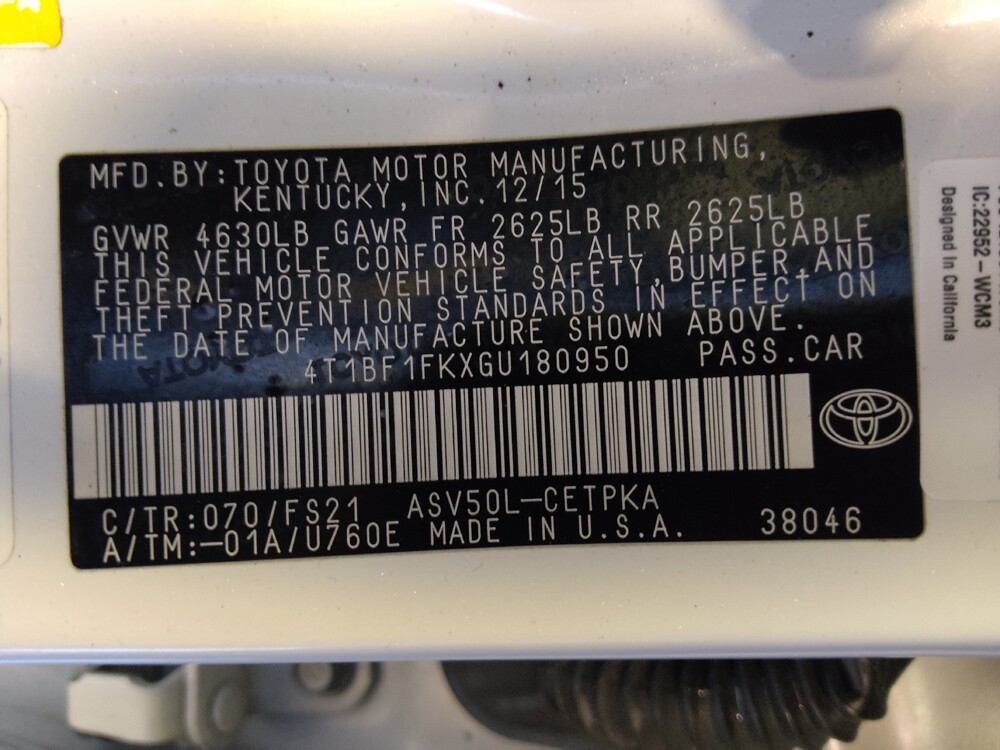 2016 Toyota Camry in Houston, TX 77034 - 18122277 33