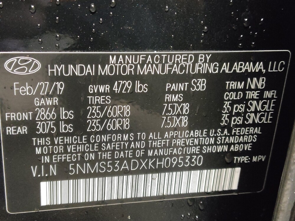 2019 Hyundai Santa Fe in Conway, SC 29526 - 18122309 33