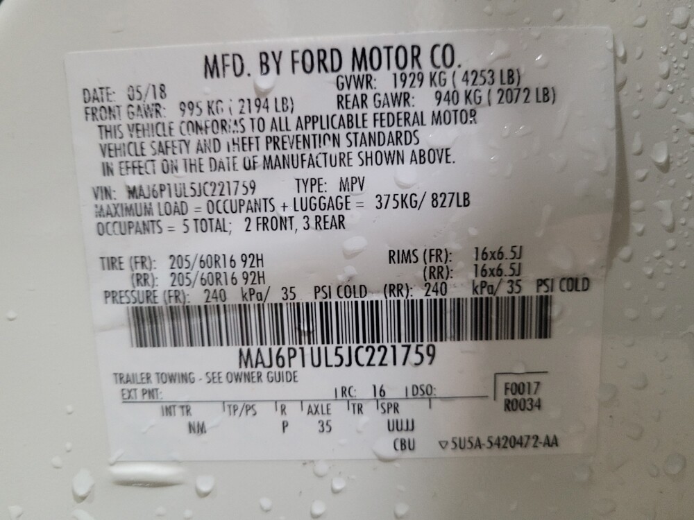 2018 Ford EcoSport in Glen Burnie, MD 21061 - 18122329 33