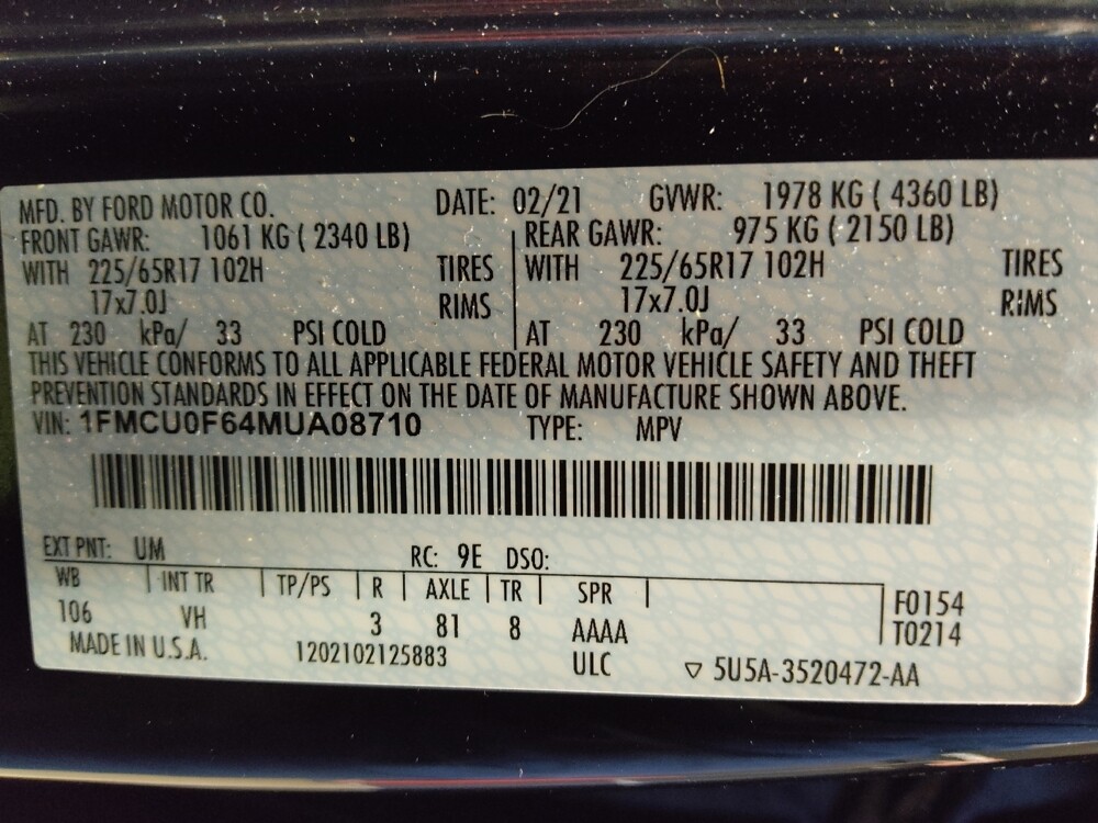 2021 Ford Escape in Chandler, AZ 85225 - 18122347 33