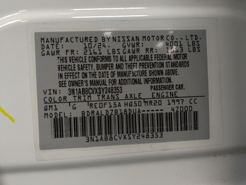 2025 Nissan Sentra in Tallahassee, FL 32304 - 18122349 33