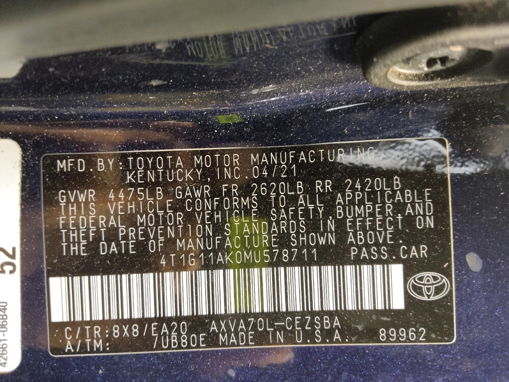 2021 Toyota Camry in Morrow, GA 30260 - 18122479 33