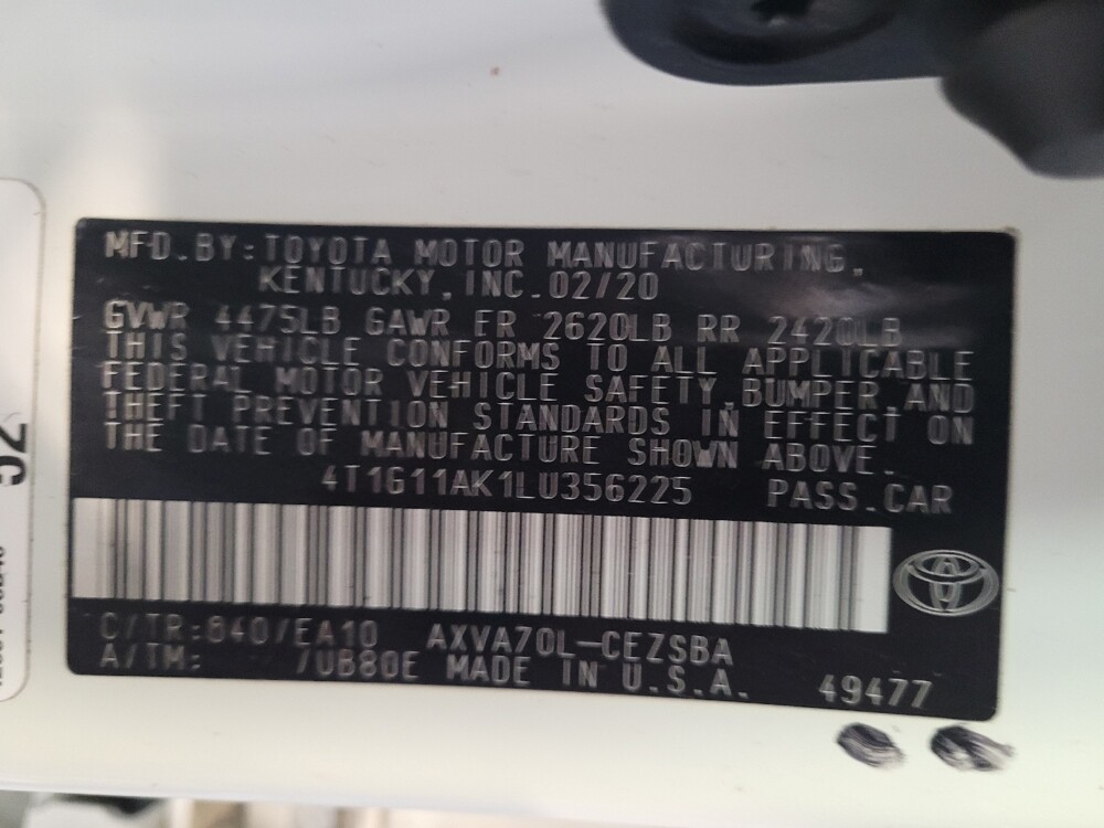 2020 Toyota Camry in Tampa, FL 33612 - 18122482 33