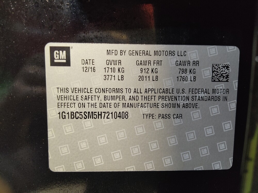 2017 Chevrolet Cruze in Tampa, FL 33612 - 18122486 33