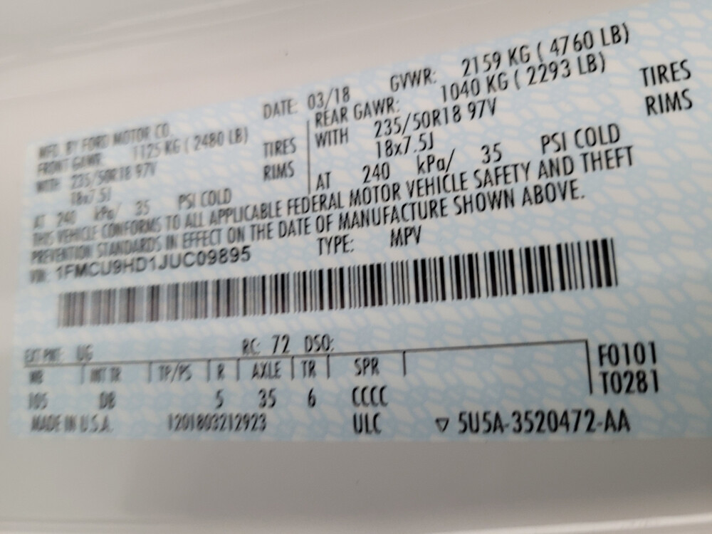 2018 Ford Escape in Las Vegas, NV 89104 - 18122490 33