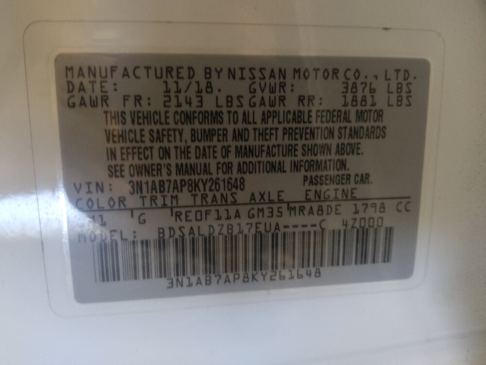 2019 Nissan Sentra in Ocala, FL 34471 - 18122509 33