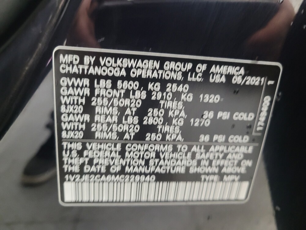 2021 Volkswagen Atlas in Madison, TN 37115 - 18122568 33