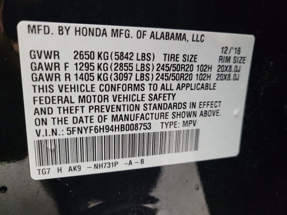 2017 Honda Pilot in Antioch, TN 37013 - 18122571 33