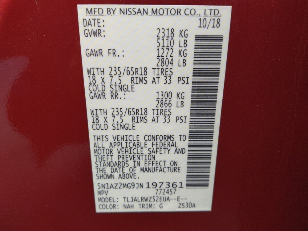 2018 Nissan Murano in Round Rock, TX 78664 - 18122589 33