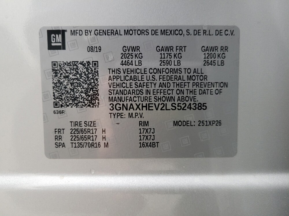 2020 Chevrolet Equinox in Eastpointe, MI 48021 - 18122644 33