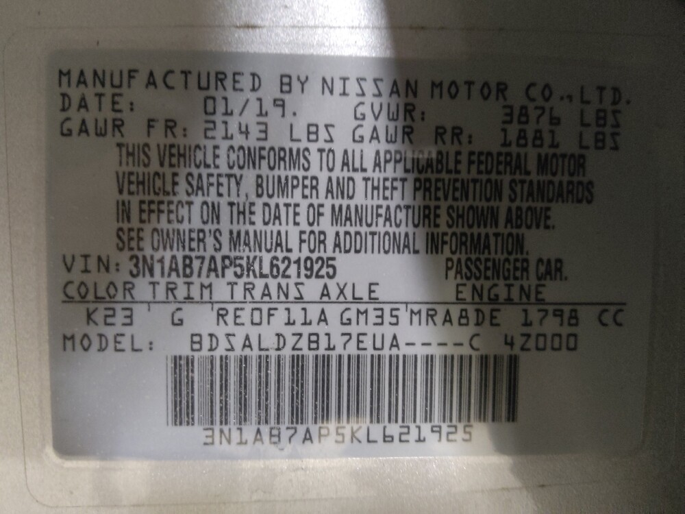 2019 Nissan Sentra in Ocala, FL 34471 - 18122649 33