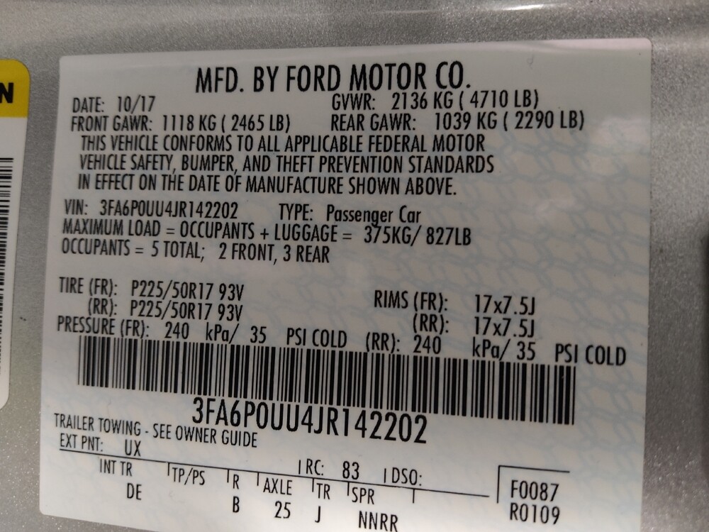 2018 Ford Fusion in Jackson, MS 39211 - 18122652 33