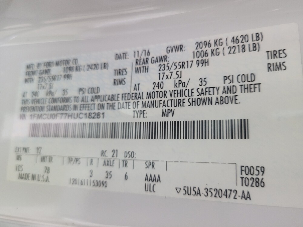 2017 Ford Escape in Jackson, MS 39211 - 18122655 33