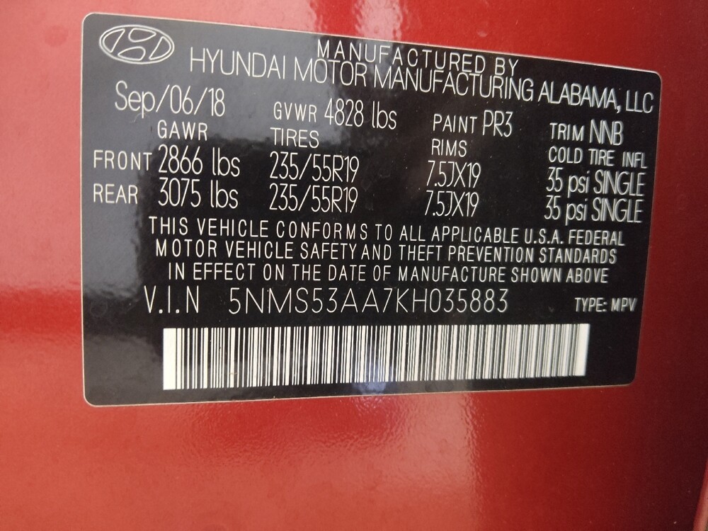 2019 Hyundai Santa Fe in Conyers, GA 30094 - 18122658 33