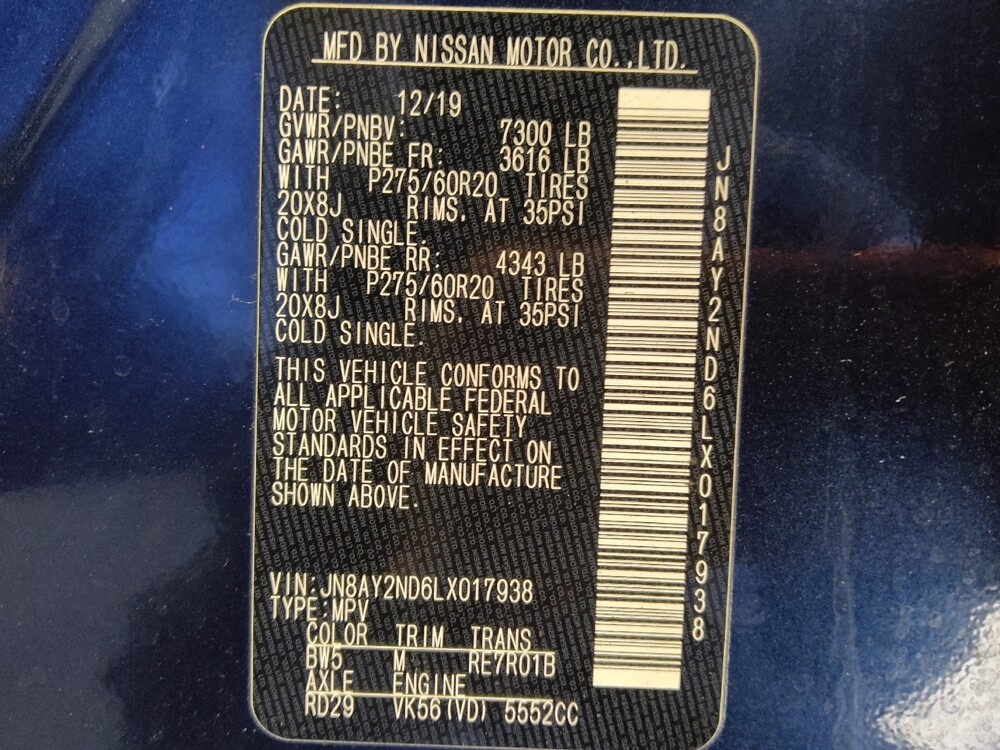 2020 Nissan Armada in Mesa, AZ 85210 - 18122677 33