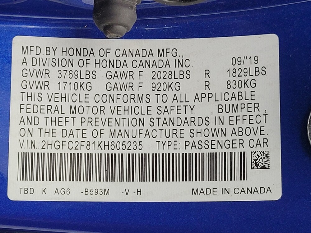 2019 Honda Civic in Memphis, TN 38128 - 18122678 33