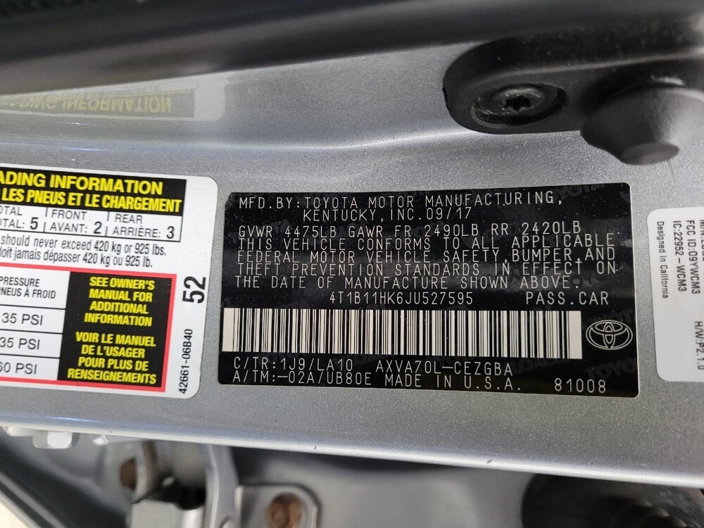 2018 Toyota Camry in Eastpointe, MI 48021 - 18122764 33