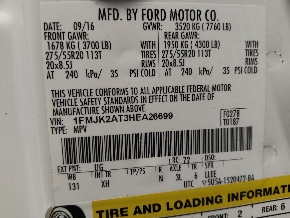 2017 Ford Expedition EL in Sanford, FL 32773 - 18122779 33