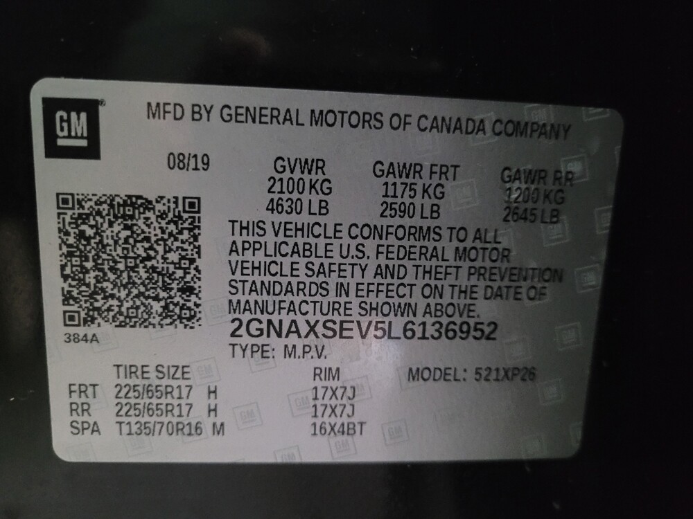 2020 Chevrolet Equinox in Chattanooga, TN 37421 - 18122781 33