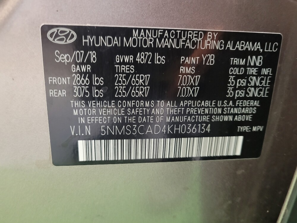 2019 Hyundai Santa Fe in Toledo, OH 43617 - 18122795 33