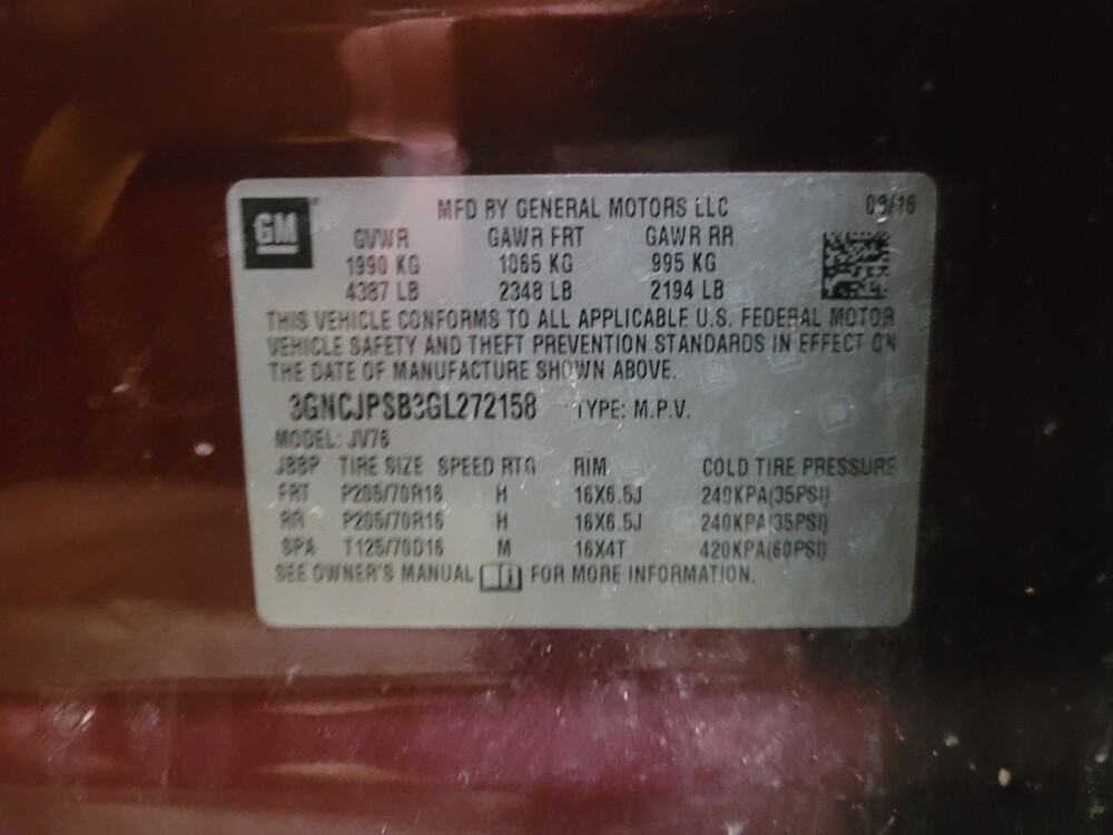 2016 Chevrolet Trax in Williamstown, NJ 8094 - 18122806 33