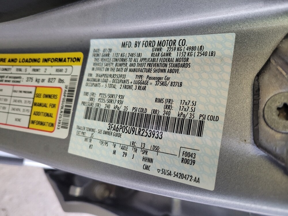 2020 Ford Fusion in Miamisburg, OH 45342 - 18122847 33