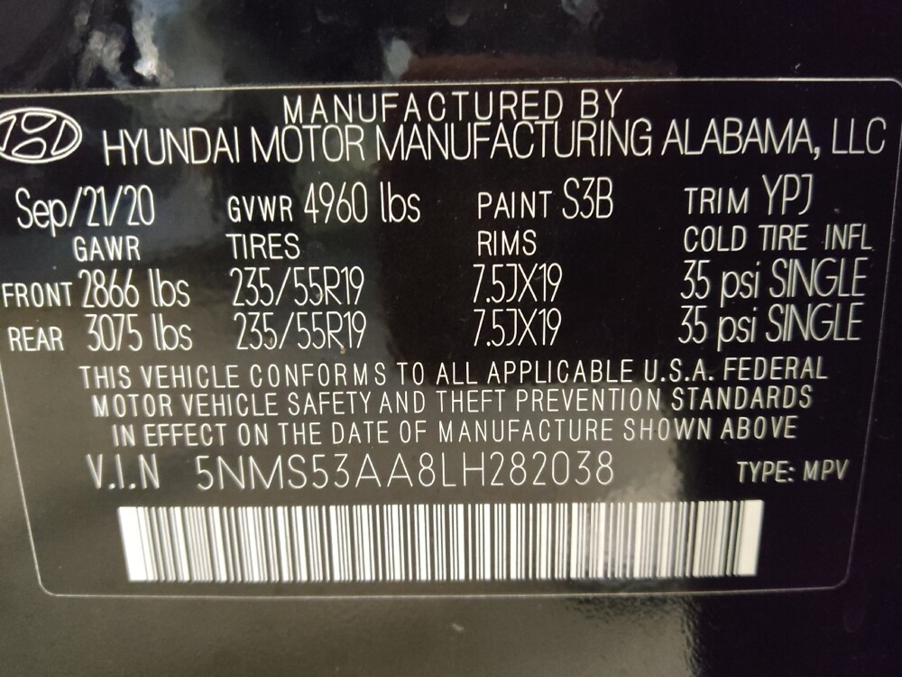 2020 Hyundai Santa Fe in Greenville, NC 27834 - 18122869 33