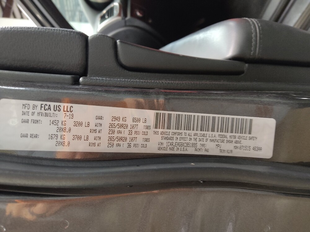 2019 Jeep Grand Cherokee in Fort Worth, TX 76116 - 18122976 33