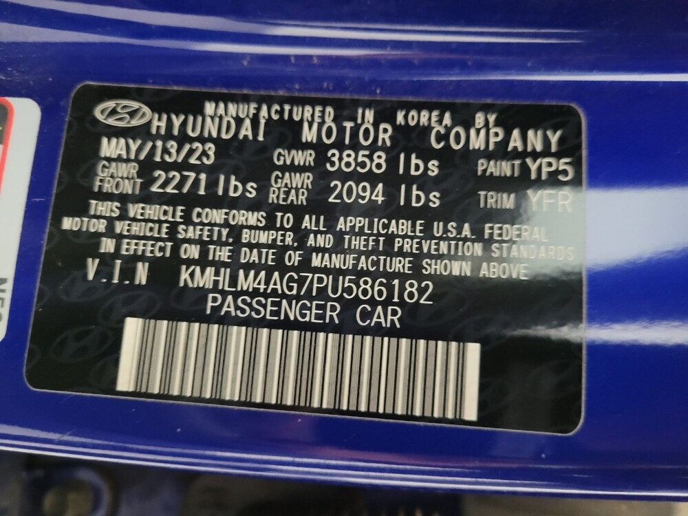 2023 Hyundai Elantra in Glendale, AZ 85301 - 18122989 33