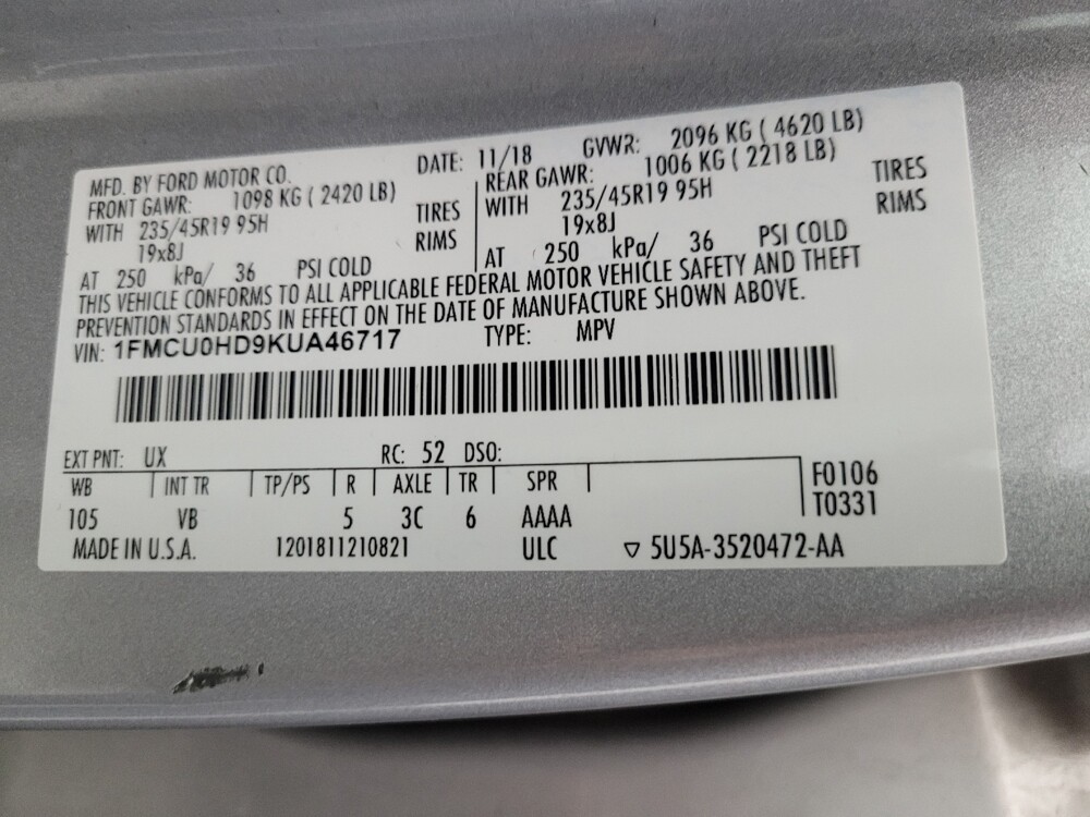 2019 Ford Escape in Phoenix, AZ 85015 - 18122993 33