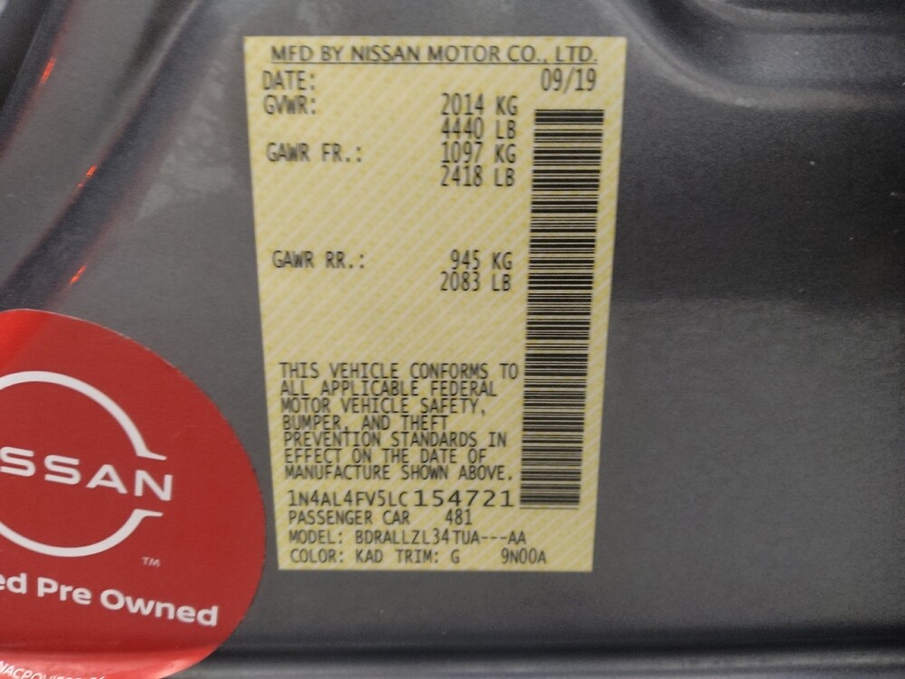 2020 Nissan Altima in Gainesville, FL 32609 - 18123027 33